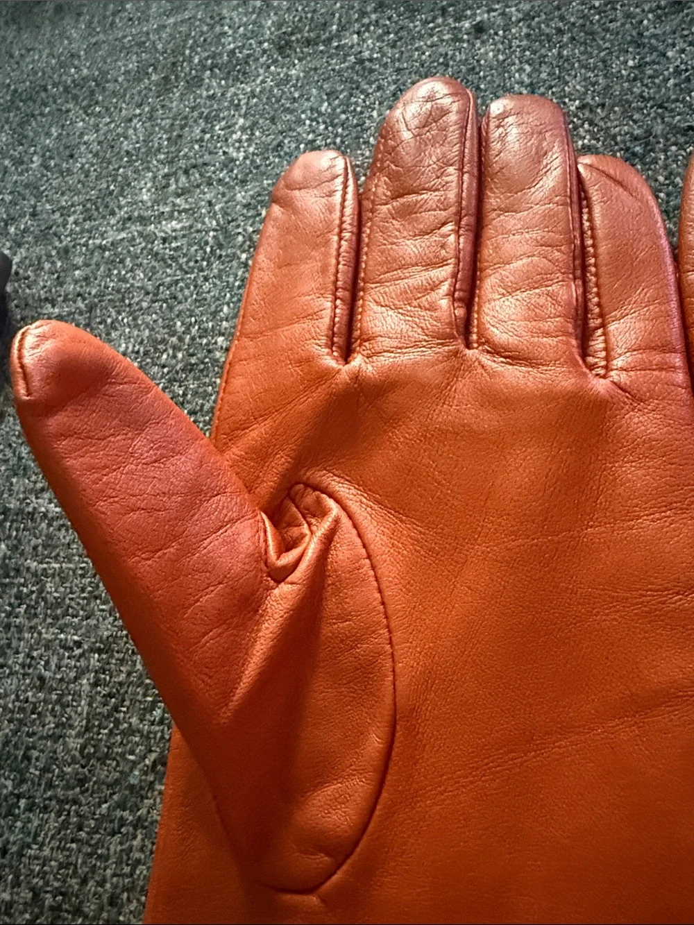 EUC Preston & York women’s XL Leather Gloves in Burnt Orange